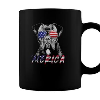 Boxer Dog American Usa Flag Merica 4Th Of July Dog Lover Coffee Mug - Seseable