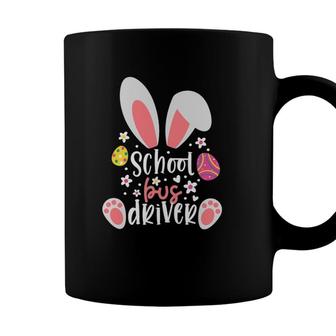 Bunny School Bus Driver Easter Day Outfit School Bus Driver Coffee Mug - Seseable