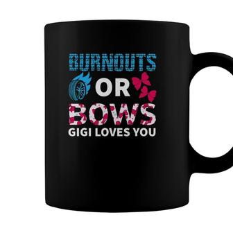 Burnouts Or Bows Gigi Loves You Gender Reveal Party Baby Coffee Mug - Seseable