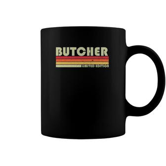 Butcher Funny Job Title Profession Birthday Worker Idea Coffee Mug | Mazezy