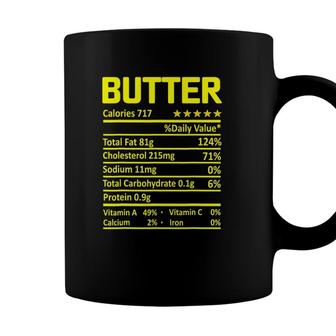 Butter Nutrition Facts Funny Thanksgiving Christmas Food Coffee Mug - Seseable