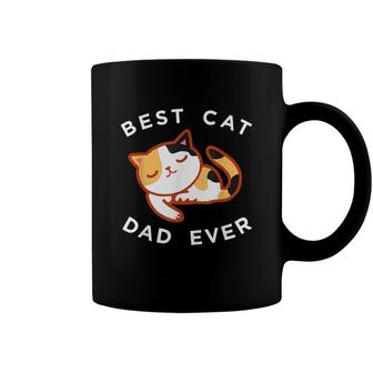 Calico Cat Dad Best Kitty Father Ever Gift Coffee Mug - Seseable