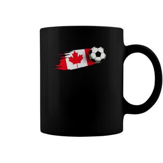 Canada Flag Jersey Canadian Soccer Team Canadian Coffee Mug | Mazezy