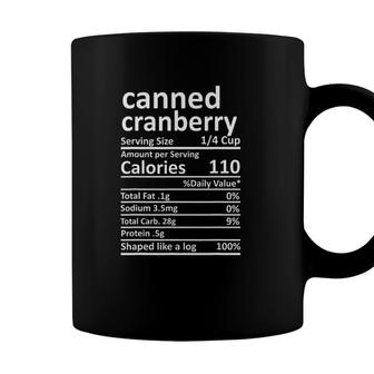 Canned Cranberry Nutrition Thanksgiving Food Facts Christmas Coffee Mug - Seseable