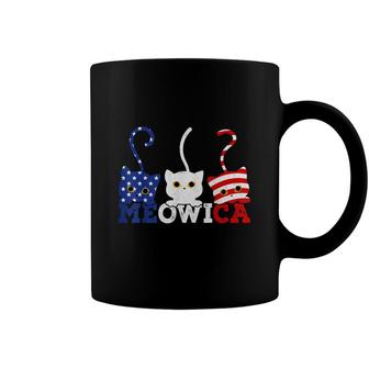 Cat 4Th Of July Meowica Merica Men Usa American Flag Coffee Mug - Seseable