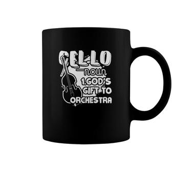 Cello Definition Classic Gods Gift To Orchestra Coffee Mug | Mazezy