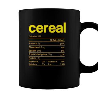 Cereal Nutrition Facts Thanksgiving Christmas Coffee Mug