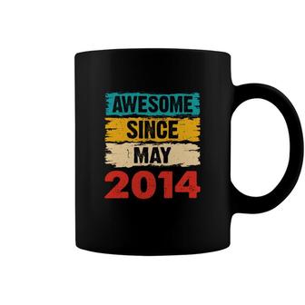 Cheers Awesome Since May 2014 And Happy 8Th Birthday Coffee Mug - Seseable