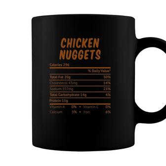 Chicken Nuggets Nutrition Facts Funny Thanksgiving Christmas Coffee Mug - Seseable