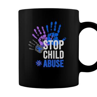 Child Abuse - Stop Child Abuse Prevention Awareness Coffee Mug - Seseable