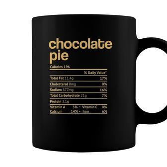 Chocolate Pie Nutrition Facts Funny Snack Cake Thanksgiving Christmas Coffee Mug - Seseable