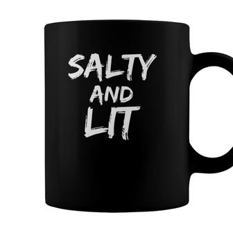 Christian Bible Verse Quote Mens Faith Saying Salty And Lit Coffee Mug - Seseable
