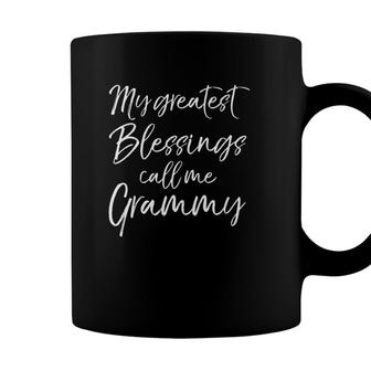 Christian Grandmother My Greatest Blessings Call Me Grammy Coffee Mug | Seseable FR