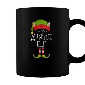 Christmas Family Matching Costume Im The Auntie Elf Xmas Coffee Mug - Seseable