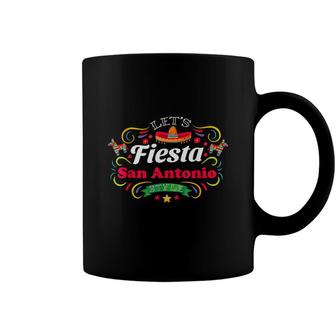 Cinco De Mayo Lets Fiesta Drinking Party San Antonio Coffee Mug - Seseable