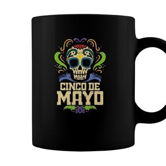 Cinco De Mayo Sugar Skull Mexican Fiesta Dia De Los Muertos Coffee Mug - Seseable