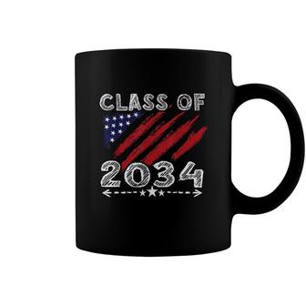 Class Of 2034 Grow With Me First Day Of School Patriotic Coffee Mug - Seseable