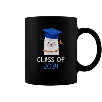 Class Of 2034 Grow With Me Llama Graduate Coffee Mug - Seseable