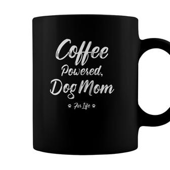 Coffee Powered Dog Mom Fur Life Mama & Grandma Too Coffee Mug - Seseable