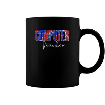 Computer Teacher Tie Dye School Women Appreciation Coffee Mug | Mazezy