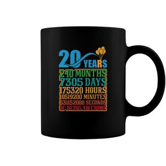 Congratuations 20Th Birthday Gifts Of Being Awesome Since 2002 Coffee Mug - Seseable