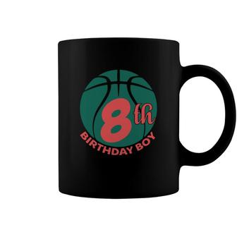 Congratuations 8Th Birthday Handsome Basketball Boy Coffee Mug - Seseable