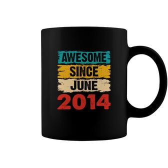 Congratuations Awesome Since June 2014 And Happy 8Th Birthday Coffee Mug - Seseable