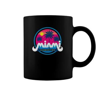 Cool Miami Beach I Love Miami Miami Graphic Design Coffee Mug | Mazezy