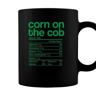 Corn On The Cob Nutrition Facts Funny Thanksgiving Christmas Coffee Mug - Seseable
