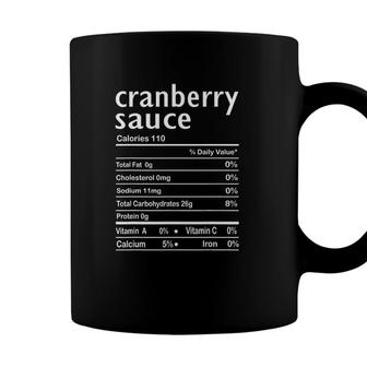 Cranberry Sauce Nutrition Facts Funny Thanksgiving Christmas Coffee Mug - Seseable