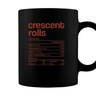 Crescent Rolls Nutrition Facts Funny Thanksgiving Christmas Coffee Mug - Seseable
