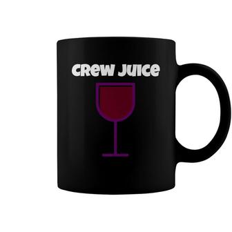 Crew Juice Wine Alcohol Funny Flight Attendant Coffee Mug - Monsterry CA