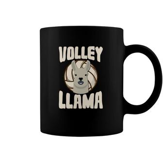 Cute And Fun Team Volleyball Llama Lover Coffee Mug | Mazezy