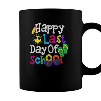 Cute Gift Teacher Boys Girls Kids Happy Last Day Of School Coffee Mug