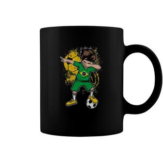 Dabbing Boy Brazil Soccer Jersey Brasil Football Tee Coffee Mug | Mazezy