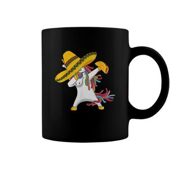 Dabbing Unicorn 5 Cinco De Mayo 2022 Kid Girl Women Mexican Coffee Mug - Seseable