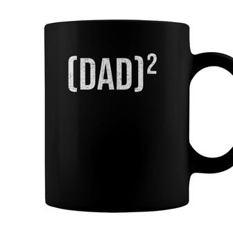 Dad 2 Father Of Two Kids Fathers Day Dad Coffee Mug - Seseable