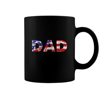Dad A Real American Hero Usa Flag 4Th Of July America Father Coffee Mug - Seseable