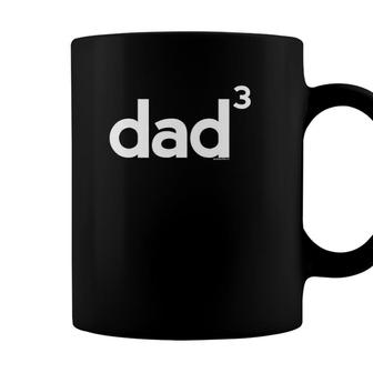 Dad Gifts For Dad Dad Of 3 Three Gift Fathers Day Math Coffee Mug - Seseable