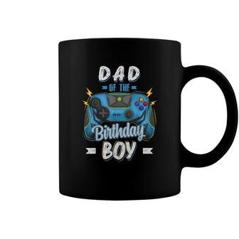 Dad Of The Birthday Boy Matching Family Video Gamer Party Coffee Mug - Seseable