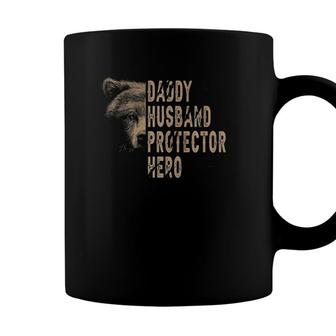 Daddy Husband Protector Hero Stay Cool Dad Papa Bear Dad Fun Coffee Mug - Seseable