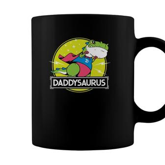 Daddysaurus Funny Dad Designs From Son Daughter Fathers Day Coffee Mug - Seseable