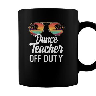 Dance Teacher Off Duty Sunglasses Beach Sunset Teaching Coffee Mug - Seseable