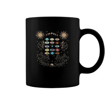 Dark Academia Tarot Card Sun Crystals Aesthetic Evil Eye Coffee Mug