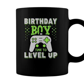 Design Birthday Boy Matching Video Gamer Time To Level Up Coffee Mug - Seseable