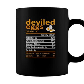 Deviled Egg Nutrition Facts Thanksgiving Costume Christmas Coffee Mug - Seseable