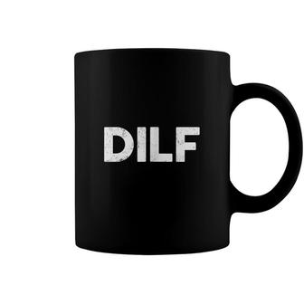 Dilf Funny Dad Classic Gag Gift Fathers Day Joke Coffee Mug - Seseable