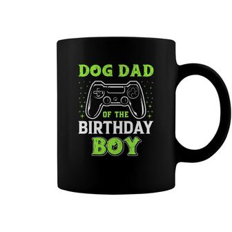 Dog Dad Of The Birthday Boy Watching Video Game Coffee Mug - Seseable