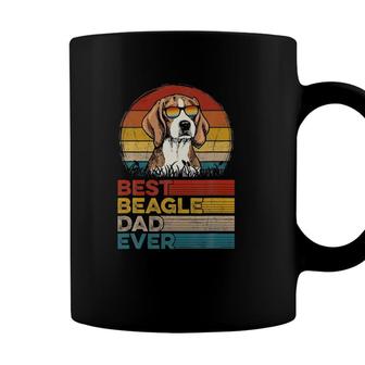 Dog Vintage Best Beagle Dad Ever Fathers Day Puppy Dog Dad Coffee Mug - Seseable