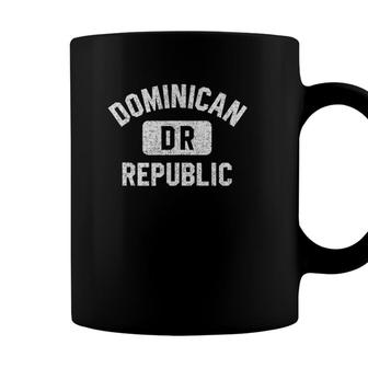 Dominican Republic Dr Gym Style Distressed White Print Coffee Mug - Seseable